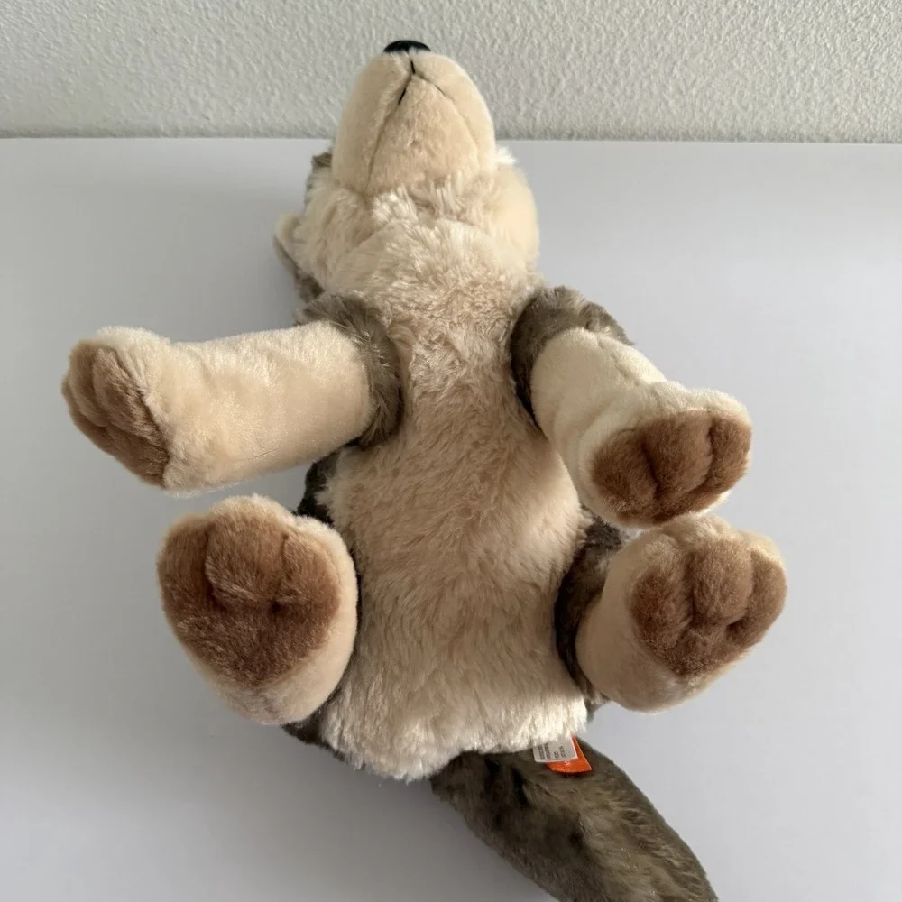 Wild Republic Sitting Grey Timber Wolf Plush 12